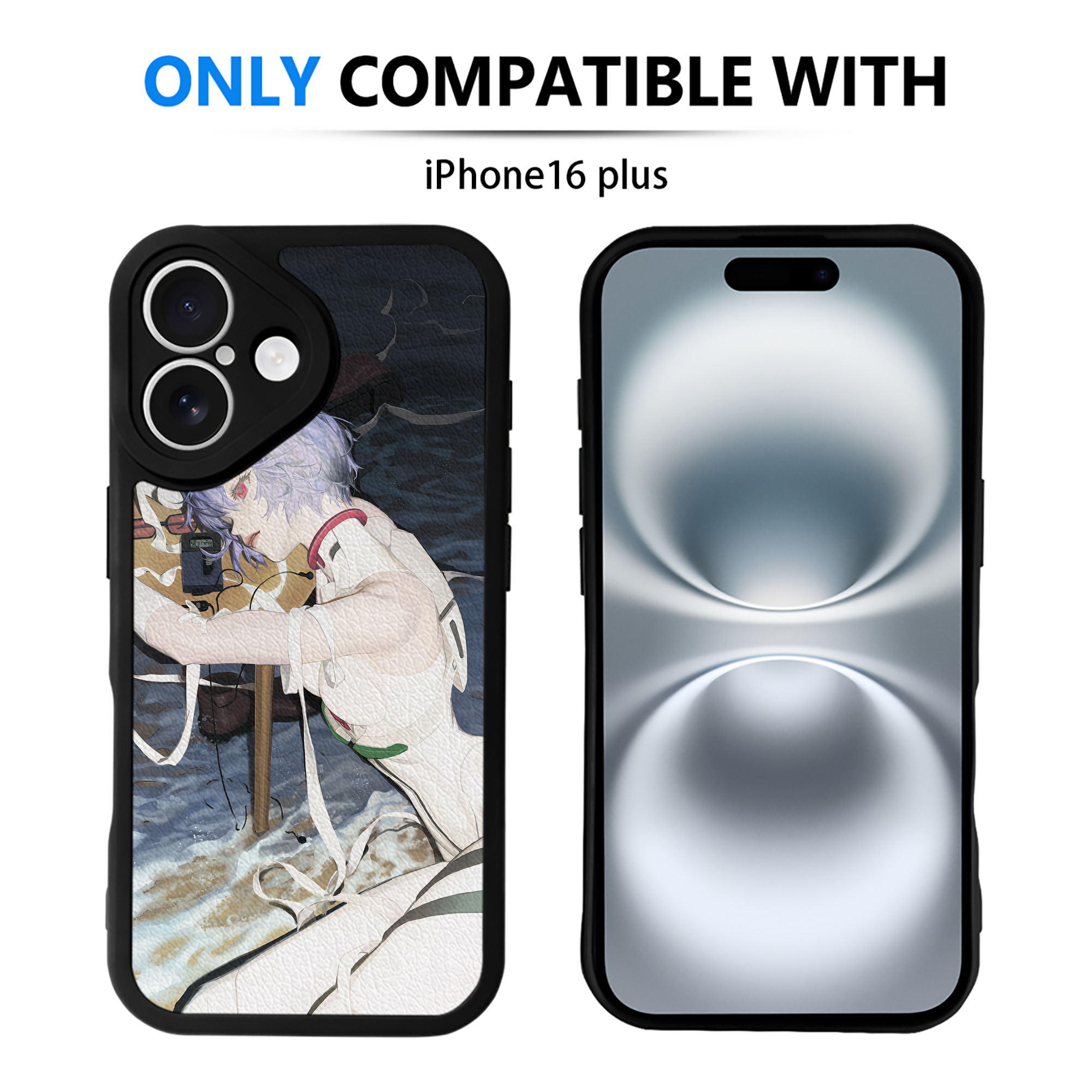 （画像用） EVA 新世紀エヴァンゲリオン 【iPhone 16シリーズ対応】シリコンスマホケース（レザー調） 材質：シリコン